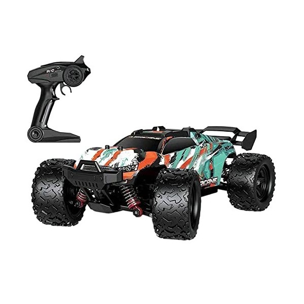 QIYHBVR RC Cars Voiture Télécommandée, 1:18 4WD Haute Vitesse 50KM/H Tout Terrain Télécommande Monster Truck, 2.4GHZ Véhicule