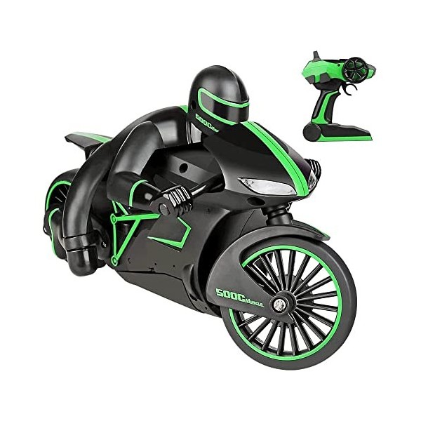 GLOYER Motos télécommandées de Moto RC, Voiture télécommandée de Voiture  radiocommandée à Grande Vitesse de 20 km/h, Moto 2,4