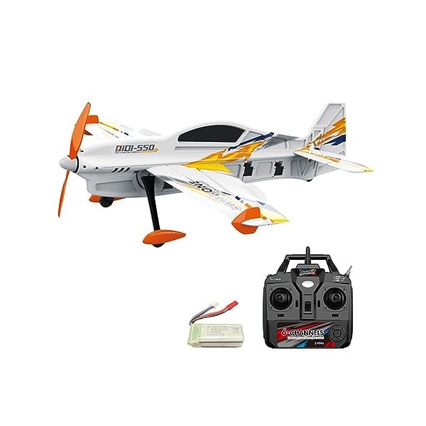 Cymwer 7,4 V 500 mAh RC Mini Avion 3D voltige Volant modèle davion télécommandé 200 m télécommande 10 Min de Temps de Travai