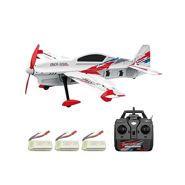 Cymwer 7,4 V 500 mAh RC Mini Avion 3D voltige Volant modèle davion télécommandé 200 m télécommande 10 Min de Temps de Travai