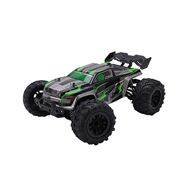 Oumefar Voitures Télécommandées, Voitures RC 2.4G Voiture à la Dérive 1/16 avec Phares LED Véhicule Tout-Terrain en Métal Hau