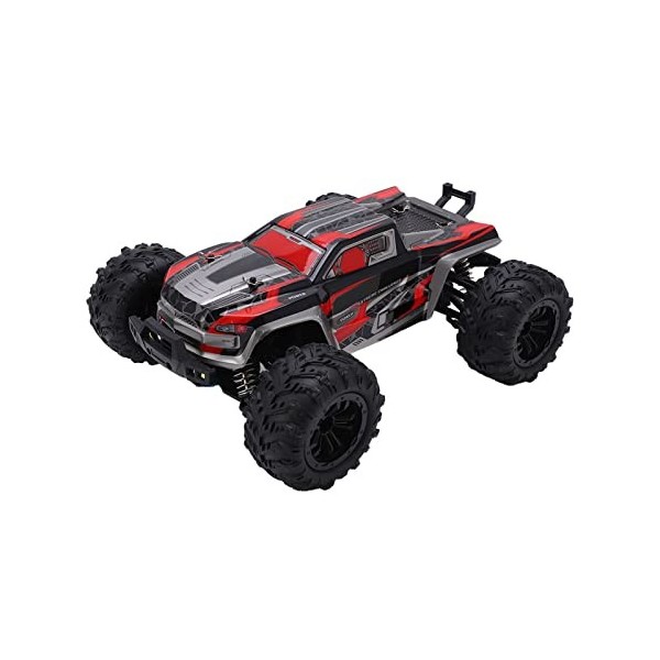 Oumefar Voitures Télécommandées, Voitures RC 2.4G Voiture à la Dérive 1/16 avec Phares LED Véhicule Tout-Terrain en Métal Hau