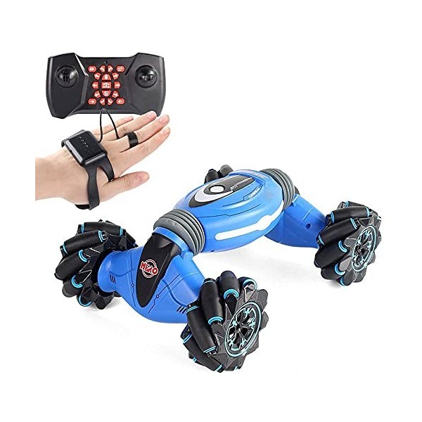 Grande Voiture télécommandée, Voitures RC Tout-Terrain électriques sans Fil 2,4 G 4 Roues motrices, Voiture de Cascade RC ave