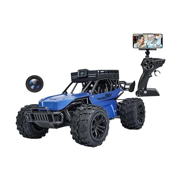 GUYANA Voitures RC avec caméra 1080P, Voiture télécommandée avec caméra FPV HD, Camion télécommandé, camions Tout-Terrain RC 