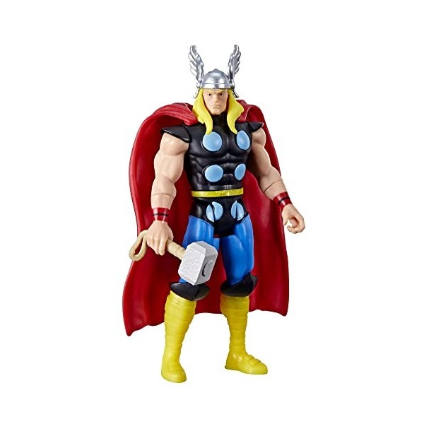 Marvel Hasbro Legends Series Retro 375 Collection, Figurine Thor de 9,5 cm, 1 Accessoire F3819 Multicolore