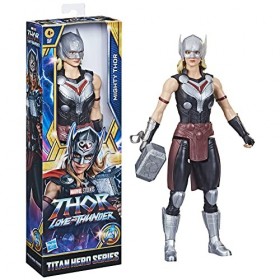 Hasbro Marvel Avengers Titan Hero Series Mighty Thor Toy, 30-cm-Scale Thor: Love and Thunder Figure for Children Aged 4 and U