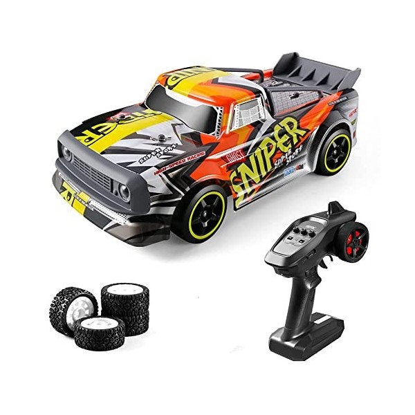 GLOYER RC Drift Car 1/16 Voiture télécommandée Voitures de Course RC à Grande Vitesse pour Adultes 4WD 30 KM/H 2.4G Offroad R