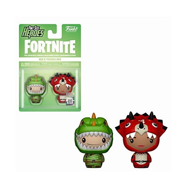 Funko Pint Sized Heroes: Fortnite A - Rex & Tricera Ops - Figurine en Vinyle à Collectionner - Idée de Cadeau - Produits Offi