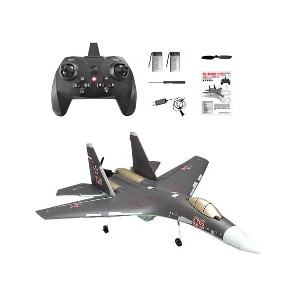 Ronyme Avion de Chasse télécommandé, Maintien daltitude, évitement dobstacles, Avion de Chasse à 6, Avion RC pour Enfants e