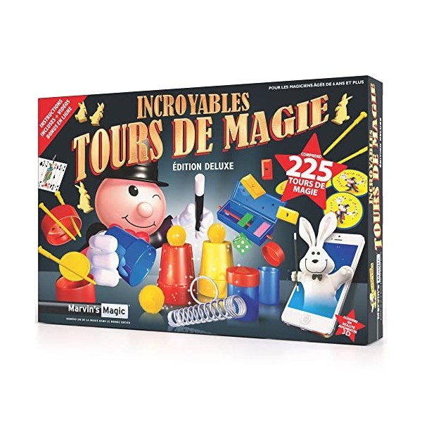 Marvins Magic - Boîte de 225 Tours de Magie Incroyables - Gamme Magic Made Easy - Convient aux Enfants de 6 Ans et Plus