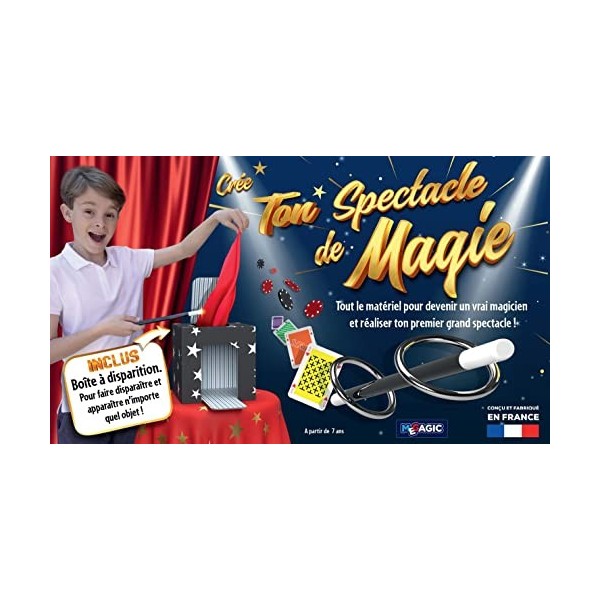 Megagic - Coffret de Magie pour Enfant - Crée Ton Spectacle de Magie