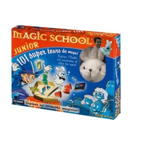 Megagic - Coffret de Magie pour Enfant - Magic School Junior 101 Tours de Magie Lapin Inclus 