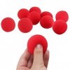 XiXiRan Boules Déponge Rouges, 10pcs Balles en éponge de Magie, Boules Magiques Rouges, Magique éponge Rouge Balle, Boules D