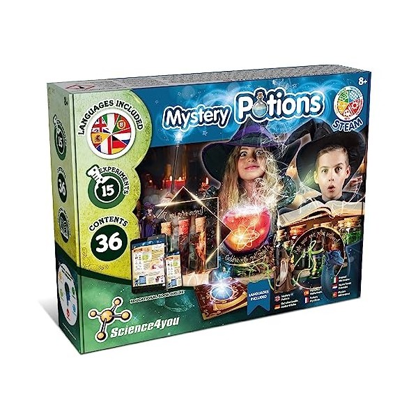 Science4you Potions Magiques - Utilisez le Chaudron Magique et Créez vos  Potions - Jeu Magie et Chimie pour Enfants 7 8 9 10
