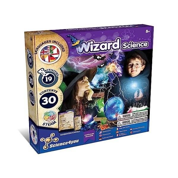 Science4you Science des Sorciers pour Enfants 8+ Ans - Jeu de Magie avec 19 Activités: Fait de Potion avec une Baguette Magiq
