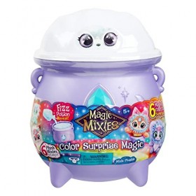 Magic Mixies Magie Fais apparaître Une Peluche Mixie au Milieu des Bulles du Chaudron et découvre 6&nbsp;changements de Couleur en