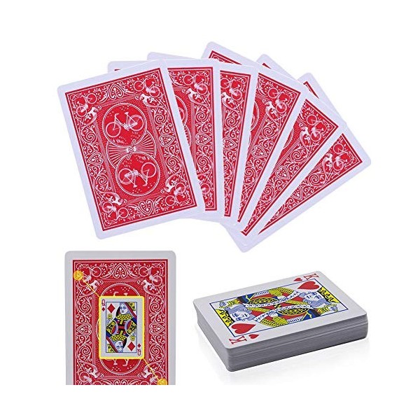 Cartes à jouer de magie marquées – Tour de magie – Cartes de poker marquées secrètes – Jouets magiques de poker transparents 