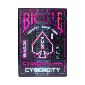 Bicycle - Jeu de 54 Cartes à Jouer - Collection Creatives - Cyberpunk Cyber City - Magie/Carte Magie