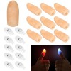 Doigt Magique Pouce Magic Pouce Lumineux Magie 5 Pièces Magic Thumb Light Faux Doigt pour Magie, Accessoires de Bar, Fournitu