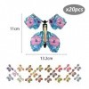 Lot de 20 accessoires de papillon acrobatiques, papillons volants, papillons colorés, jouets de carte papillon volant, cadeau