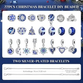 KAZATE Calendrier de lAvent Bijoux 2023 Femme, Calendrier de Noël ado Fille Charms Création Kit Cadeaux, Enfant Idée de Comp