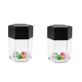 Yetaha Lot de 2 mini dés dexplosion, mini dés colorés en gros plan, jouet pour enfants, cadeau pour fête