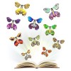 Papillon Volant Magique, 20 Pièces, Papillon Volant Surprise, Jouet élastique Papillon, Flying Butterfly Carte, pour Cadeaux,