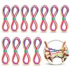 Finger Twist Fadenspiel Rainbow Rope Fingertwist Regenbogen Fadenspiel Fingerspiel,Regenbogen Schnur Finger kleines Geschenk 