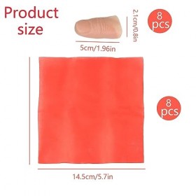 8Pièces Tour de Magie Doigt Faux Pouce Pouce Magique Pouce Tour de Magie Faux Doigt Farce Pouce Magique Tissu dEntraînement 