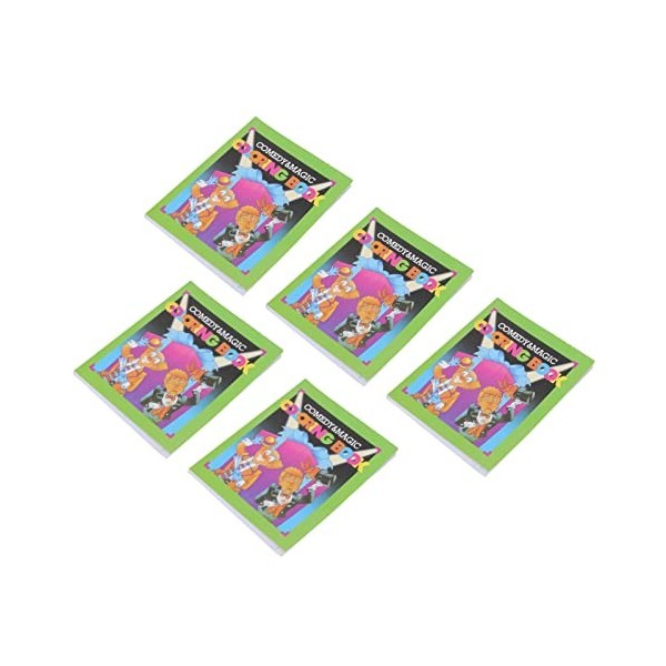 Oumefar Tour de Livre de coloriage de comédie, 5pcs Accessoires de Livre de coloriage Amusants et attrayants pour Le Spectacl