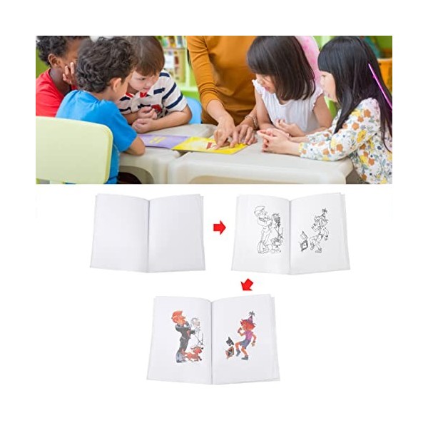 Oumefar Tour de Livre de coloriage de comédie, 5pcs Accessoires de Livre de coloriage Amusants et attrayants pour Le Spectacl