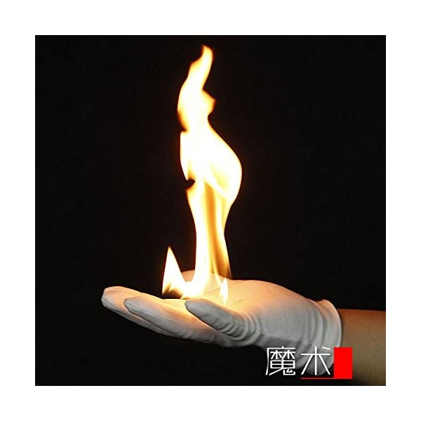 Fire Magic Tricks 2 paires de gants de feu - Blanc - Tour de magie