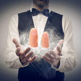 20 Pièces 2 Tailles Faux Pouce Couverture de Pouce Souple Doigt Jouet Accessoires de Tour de Magie, Matériau Doux, adapté aux