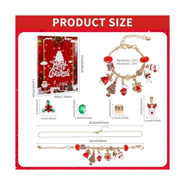 Calendrier de lAvent 2023 Calendrier de lAvent Bijoux Calendrier de lAvent Femme Fille Enfant Kit de Calendriers de lAven