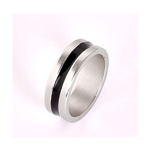 SUMAG Magie Bague magnétique PK gravée avec Cercle Noir - Accessoire de gimmick - 18 mm