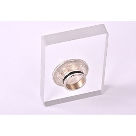 SUMAG Magie Bague magnétique PK gravée avec Cercle Noir - Accessoire de gimmick - 18 mm