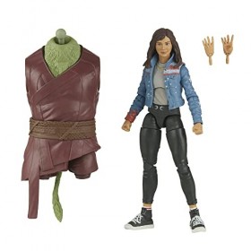 Marvel Hasbro Legends Series Doctor Strange in The Multiverse of Madness, Figurine America Chavez MCU de 15 cm, 2 Accessoires