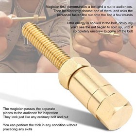 Atyhao Ecrou Magique, Vis de Boulon Magique Gros Plan de Tour de Gadget Magique Accessoires Magiques écrou dautorotation Hor