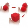 VIHEEVA Accessoires de magie : 1 bloc et 2 boules en éponge - Accessoires de magie en gros plan - Illusion classique - Tour d