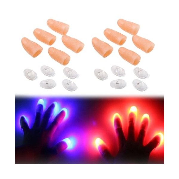 Magic Thumb Light Magic, Magic Trick Finger Light Magic, Magic Trick Finger Allume les Doigts, Lumières Lumineuses pour Doigt