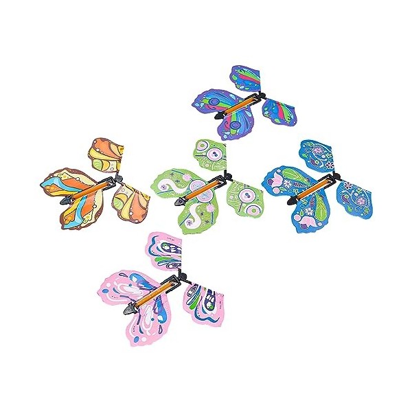 Tiardey 20PCS Papillons Volants Magique Papillon Volant 10 Styles Papillon Décoration Anniversaire pour Mariage Décoration de