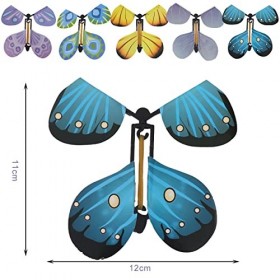 Jouet élastique Papillon, Faux Papillons Volants, 15pcs Papillon Volant Créatif Carte, Papillons Magiques, Papillon Volant Su