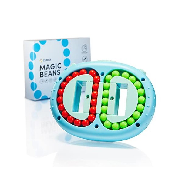 CUBIDI® Original Magic Bean - Bleu, double | Jeu de boutons passionnant pour enfants et adultes, garçons et filles à partir d