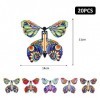 Jouet élastique Papillon, Faux Papillons Volants, 20pcs Papillon Volant Créatif Carte, Papillons Magiques, Papillon Volant Su