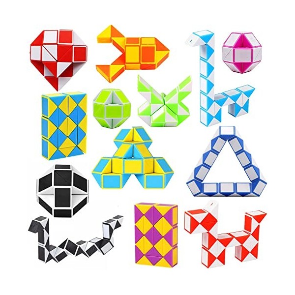 Lot de 12 - 24 blocs de serpents magiques pour enfants - Jouet magique - Cadeau danniversaire denfant - Jouet pour enfants 