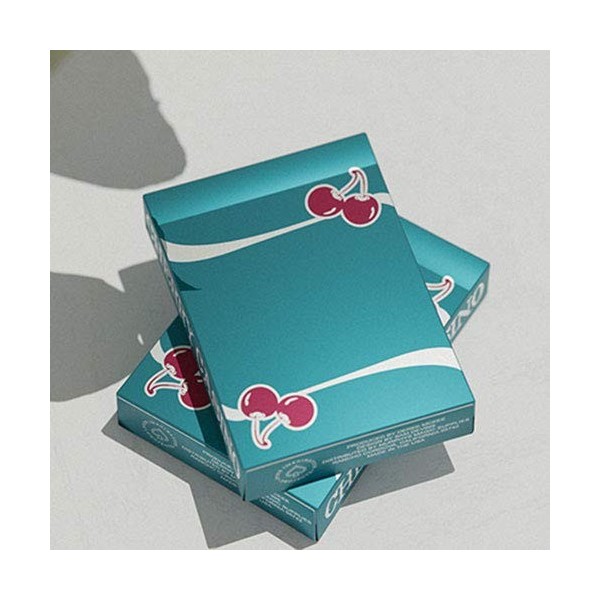 SOLOMAGIA Cherry Casino Tropicana Teal Playing Cards by Pure Imagination Projects