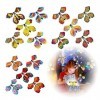 SJBAUTYO 15 pcs Tours de Magie Papillons Jouets,Jouets élastique Papillon,Magiques Papillons Volants,Cadeau danniversaire, C