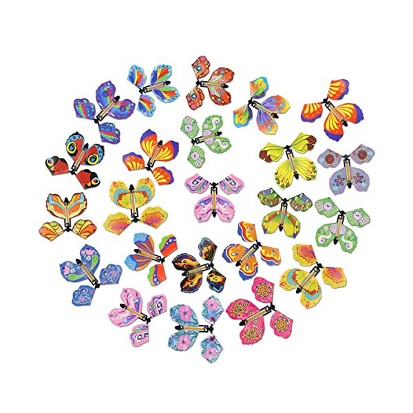 Aohcae 20PCS Papillon Volant Magique, Flying Butterfly Magic Butterfly Boite Papillon Volant Papillon Qui Vole Papillon Magiq