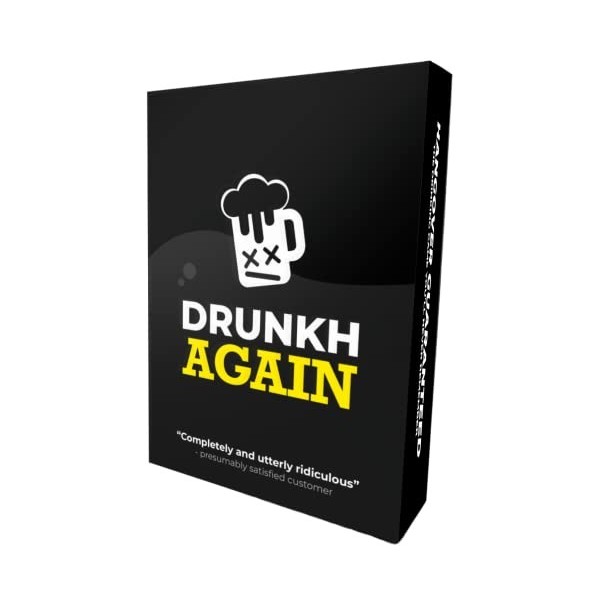 DRUNKH À nouveau – Jeu à boire Brutal et amusant pour adultes pour les fêtes, les enterrements de vie de garçon et de jeune f