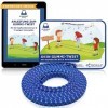 HELDENGUT® Corde à sauter pour filles - Jeu dextérieur pour enfants comme jouet de jardin et pour la rentrée scolaire dans l